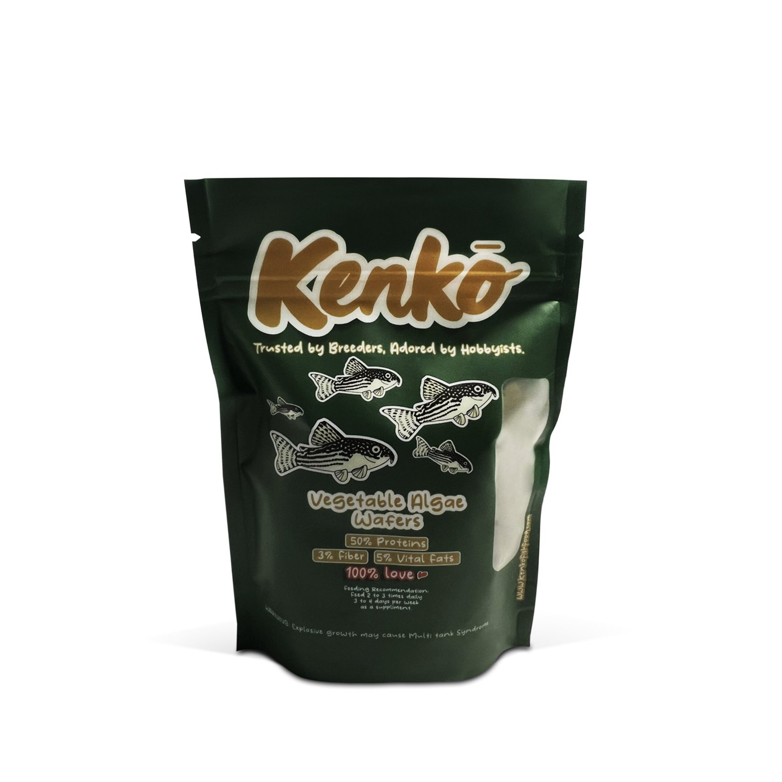 1.jpg Kenko Veggie Algae Wafers Tropical Fish Food for Plecos, Corys and other Ground Feeders